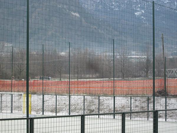 Recinzione campo da calcio Borgo Valsugana